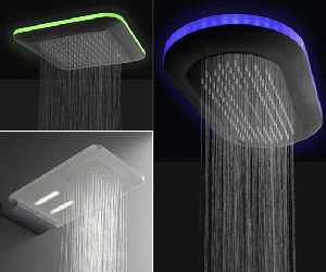 Designer Danilo Fedeli has designed an array of LED showers in the Light series. The