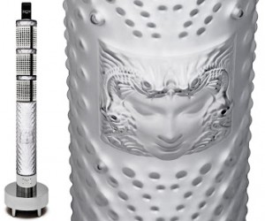This limited edition 3.5 foot tall, 30+ pounds, $21,000 Lalique version of Jarre tech...