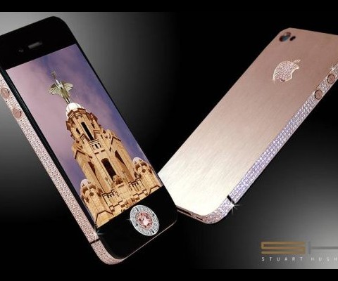 Valued at $8 million, the most expensive customized iPhone ever created is the iPhone 4 Diamond Rose Edition which features an iPhone 4 32GB handmade from rose gold and garnished with somewhere around 500 individual flawless diamonds with a total weight of over 100 ct.