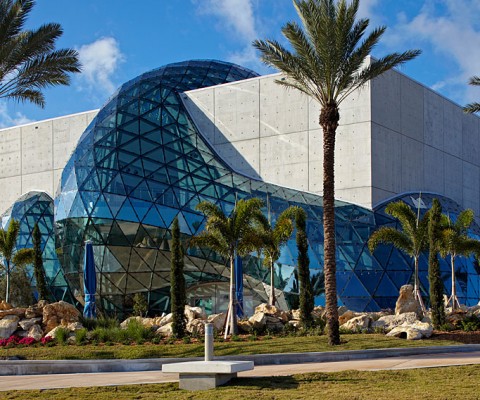 The largest collection of Salvador Dal�s artwork outside of his native Spain was unveiled in January at the new Dal� Museum in St. Petersburg, Fla. Built over a two-year period at a cost of $36 million, the museum is an imposing concrete structure marked by an amorphous entryway of glass and steel inspired by surrealist sensibilities. However, more than just an aesthetic choice, the building�s fortress-like construction ensures that it will withstand the punishing winds of Florida�s hurricane season, a necessary precaution when safeguarding a collection of more than 2,000 pieces of art within the museum�s 20,000 square feet of display space. Works throughout Dal�s career are on display, including Geopoliticus Child Watching the Birth of the New Man and The Disintegration of the Persistence of Memory, the artist�s return to the �melting clocks� that made him famous. 