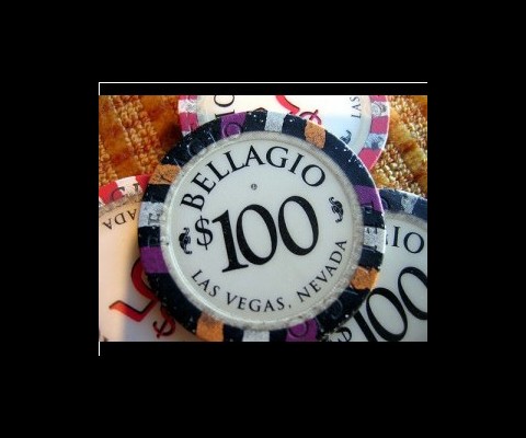 last week a lone motorcyclist pulled a gun on the dealer at a chips table in Vegas and emptied out all his chips in $100-$25,000 denominations. While the Bellagio, which is owned by MGM, hasn�t released any firm numbers, estimates about the value of the chips range from $1-$2 million.