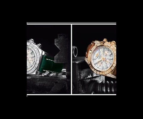 Luxury watchmaker Breitling has just released two new versions of their iconic Chronomat 01, featuring highly bejeweled bezels and faces. 