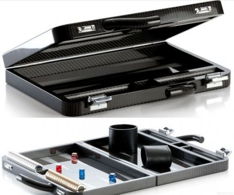 The latest in for the rich geeks and collectors is the full carbon Backgammon Case by Carbofan. The unique design is finished with finest details including interiors with a combination of different tissue types, color and Carbon Texalium elements. The pieces are made of high-quality V2A, where 24 carat gold and fine silver, 2 pairs of dice with precision about 14.3mm, and are weight neutral to ensure maximum accuracy.