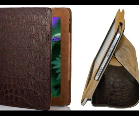 Designed by Jennifer Tattanelli from Florence, the Croc iPad Case is available in espresso or black. The luxe iPad cover is not only protective, but it also gives its owner the option to fold it back to place your iPad in various positions for impressive presentations. The Croc iPad Case, priced at a cool $1,599