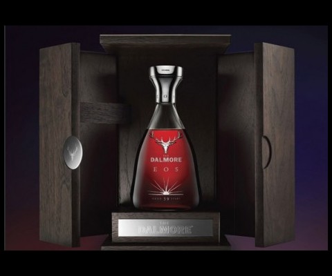 Dalmore have released a unique Eos 59 Year Old Single Malt to join up the extreme vintages of the Highland distillery.
Called Eos after the Titan goddess of the dawn, this 59-year-old scotch is bottled form the same pair of sherry casks that filled the Selene last year.
Only 20 special decanters of the Dalmore Eos 59-Year-Old Single Malt will be made available, with each costing �13,000 ($20,000)