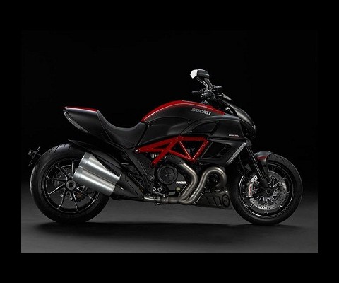 Ducati has released some pictures and details of its eagerly awaited Diavel motorbike. Weighing 456 pounds, the Diavel boasts 162 horsepower and 94 pound/feet of torque. Ducati is also planning a carbon-fibre version which will be even lighter. Features include ride-by-wire throttle system, traction control, anti-lock brakes, keyless ignition and a tank-mounted, light-sensing TFT display.
