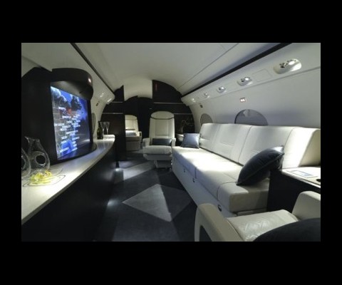 New York-based International Jet Interiors did the installation. The Gulfstream III is being reported to be owned by some anonymous Hollywood movie producer and director who will use the entertainment system to screen films and review his productions during the flights
