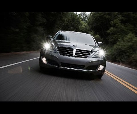 The Korean Presidents specially built, 2011 Hyundai Equus: the specially armored presidential ride can supposedly withstand a blast from 15 kilograms of TNT