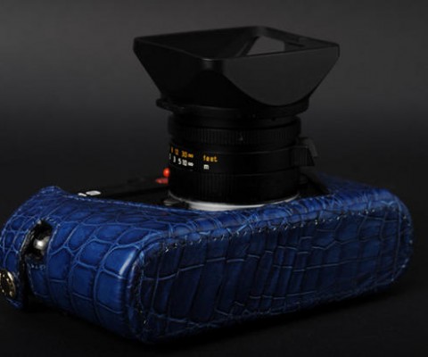 For those Leica owners who could not spare a cool $14,000 for Leica M7 Hermes camera, the Artisan & Artist crocodile leather case for Leica M9 is a smart alternative. The indigo leather cover is dyed using natural dye process in order to preserve the leather quality and indigo color. And it will cost you just $1,645
