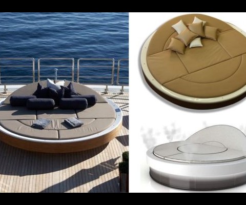 A Solar-powered Lounger For any Superyacht owner.  A must see!