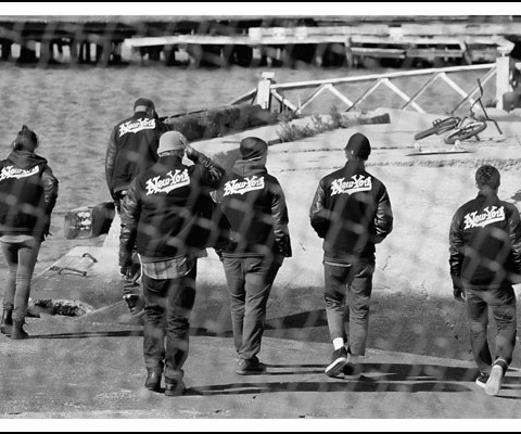 Shot on the streets of new york, this beautiful black and white �Empire Tested� photo essay shot by Tim Barber for Nike �Destroyer�s� campaign showcases young creatives and athletes outfitted in the Destroyer jacket. A great campaign that touts Nike�s concept of �destroying an idea first, in order to create it anew�, this photo series represents a welcome shift in aesthetic for the brand.