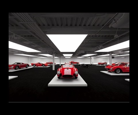 Ralph Lauren�s car collection includes, amongst other vehicles, a Bugatti Type 57SC Atlantic, which is worth an estimated $40 million alone. Here we provide a sneak peak inside his extraordinary garage.

The designer recently renovated a former car dealership�s storage facility near his Westchester, NY estate to house the collection and pictured above is the �Ferrari Room� led by an exceptionally rare 1958 Testa Rossa.