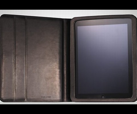 Crafted in Italy from smooth calfskin in a heritage-rich tartan plaid pattern, the Ralph Lauren Tartan Leather iPad Cover doubles as an iPad stand too. The case enjoys a slim make in an allover tartan plaid with RL-embossed single-stud brass tab closure. There is the embossed Ralph Lauren logo at the back of the cover. Yours for a cool $495