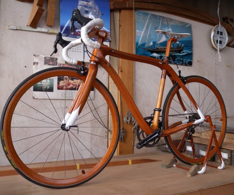 Created for manufacturer SANOMAGIC, this bike features a frame meticulously crafted from the finest mahogany. Although not yet priced, this surely is a must-have for the most prolific of aesthetically minded bike owners.