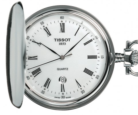 Keeping one hand on history and the other on the present, Tissot has redesigned one of timepieces that has been a signature since 1853. Whether worn with the included chain and a three-piece suit or as an accessory as compulsory as the conductor's hat, Tissot's pocket watches keep the romance of timekeeping alive. Available in brass or stainless steel, quartz or mechanical, ornate or unadorned.